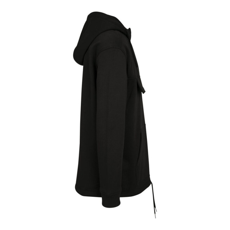 Sweat capuche col zippé, poche poitrine zippée avec rabat, NO LABEL, 300 g/m²