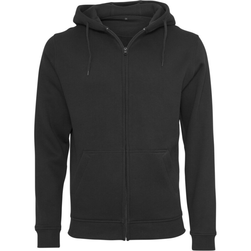 Sweat zippé à capuche lourd NO LABEL, 300 g/m²