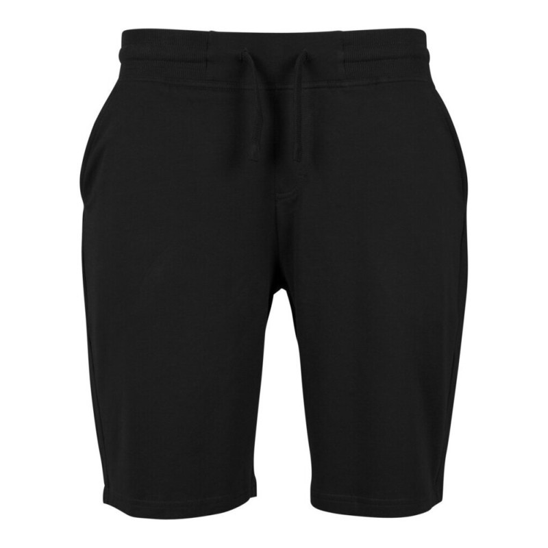 Short de sport léger tissu éponge doux, poche arrière, NO LABEL, 260 g/m²