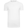 T-shirt moderne en coton BIO col rond, manches courtes, NO LABEL, 180 g/m²