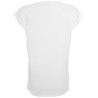 T-shirt moderne femme en coton BIO, manches retroussées, NO LABEL, 140 g/m²