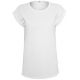 T-shirt moderne femme en coton BIO, manches retroussées, NO LABEL, 140 g/m²