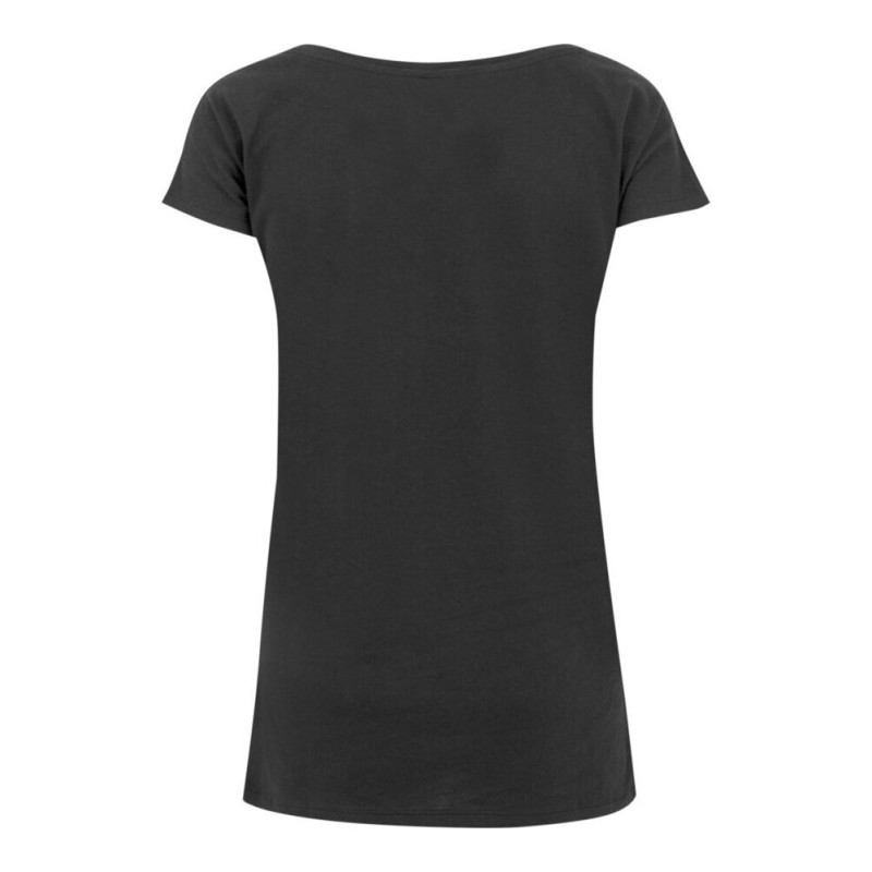 T-shirt femme col large en coton, coupe décontractée, NO LABEL, 140 g/m²