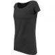 T-shirt femme col large en coton, coupe décontractée, NO LABEL, 140 g/m²
