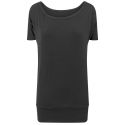 Tee-shirt femme en viscose extra long NO LABEL, 170 g/m²