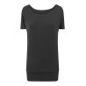 Tee-shirt femme en viscose extra long NO LABEL, 170 g/m²