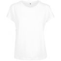 T-shirt femme coupe carrée décontractée, en coton NO LABEL, 140 g/m²