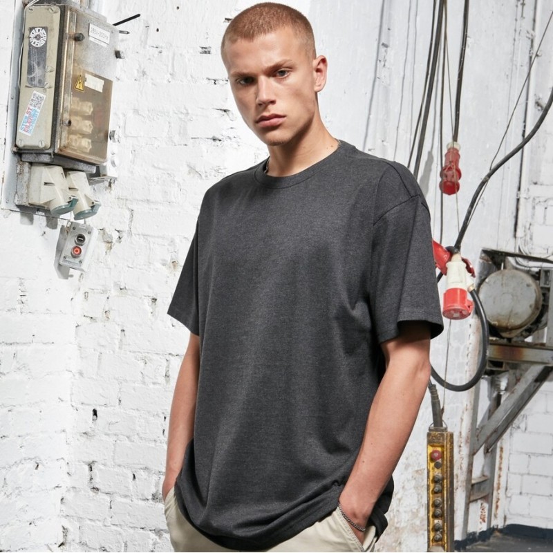 Tee-shirt épais large style oversize en coton, NO LABEL, 240 g/m²