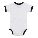 Body bébé bicolore super doux en coton à boutons-pression, 200 g/m²