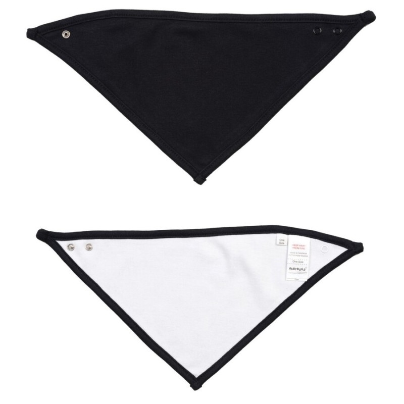 Bandana pour bébé en coton doux et extensible, 200 g/m²