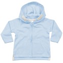 Sweat-shirt bébé à capuche doux, étiquette détachable, 250 g/m²