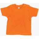 T-shirt bébé coton extensible et doux avec boutons-pression, 200 g/m²