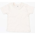 T-shirt bébé coton extensible et doux avec boutons-pression, 200 g/m²