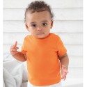 T-shirt bébé coton extensible et doux avec boutons-pression, 200 g/m²