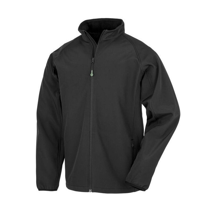 Veste softshell homme 2 couches imperméable en polyester recyclé, 280 g/m²