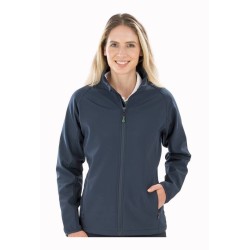 Veste softshell femme 2 couches imperméable en polyester recyclé, 280 g/m²