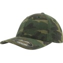 Casquette vintage visière incurvée en camouflage délavée