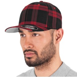 Casquette baseball motif Tartan plaid Ecossais, 330 g/m²