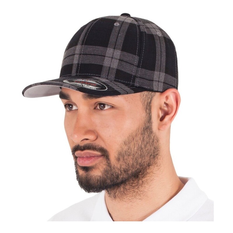 Casquette baseball motif Tartan plaid Ecossais, 330 g/m²