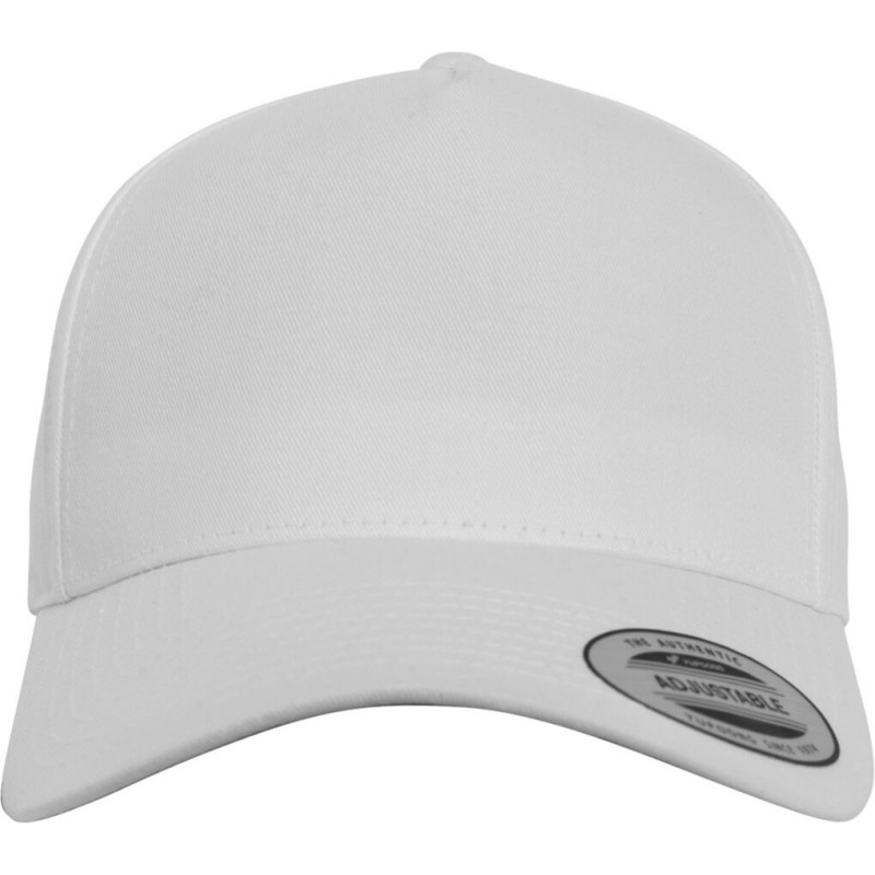 Casquette visière incurvée 5 panneaux en coton 