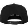 Casquette snapback 6 panneaux, visière imitation carbone