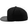 Casquette snapback 6 panneaux, visière imitation carbone
