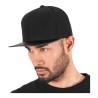 Casquette snapback 6 panneaux, visière imitation carbone