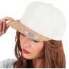 Casquette snapback trucker, visière en liège