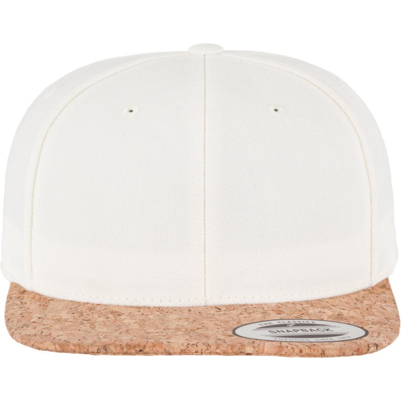 Casquette snapback trucker, visière en liège