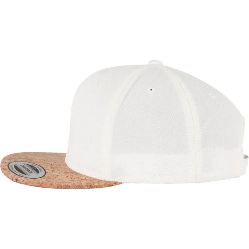 Casquette snapback trucker, visière en liège