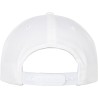 Casquette snapback 6 panneaux en coton biologique, visière plate