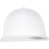 Casquette snapback 6 panneaux en coton biologique, visière plate