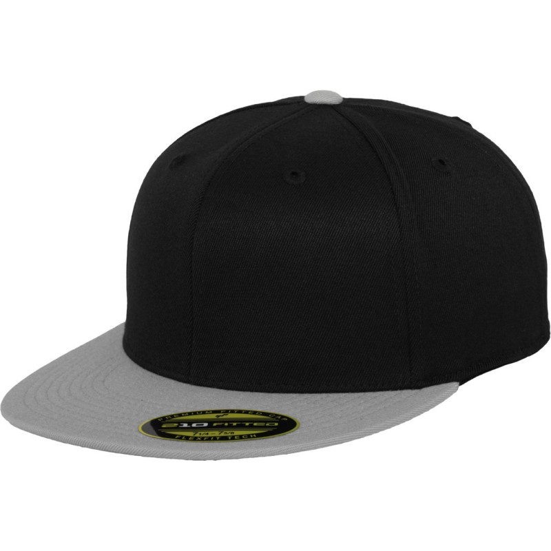 Casquette bicolore 6 panneaux Premium Fitted dos fermé