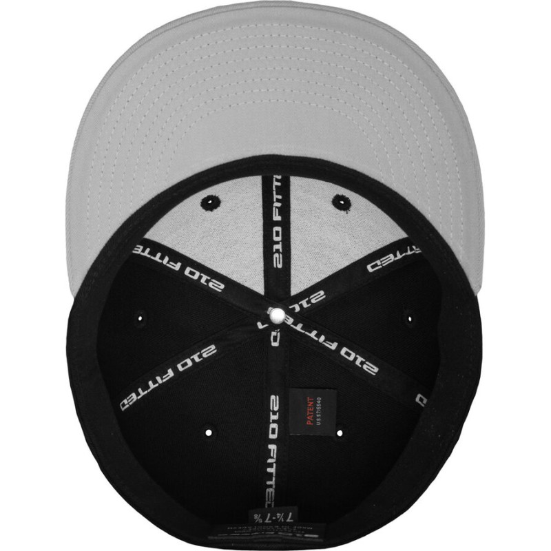 Casquette bicolore 6 panneaux Premium Fitted dos fermé