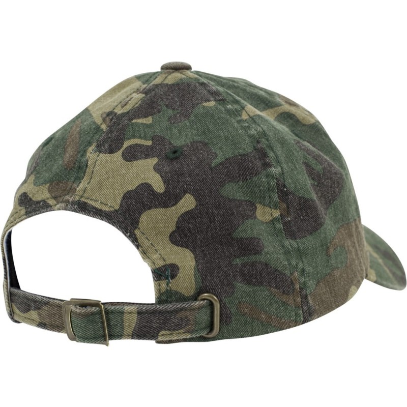 Casquette baseball camouflage, effet délavé