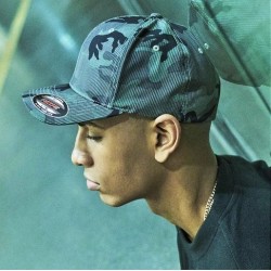 Casquette 6 panneaux camouflage à rayures