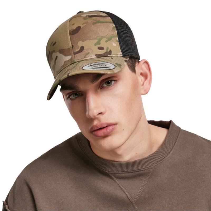 Casquette trucker filet, camouflage de l'armée américaine