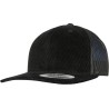 Casquette snapback trucker 6 panneaux, avant en velours côtelé