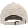 Casquette 6 panneaux, profil bas, en velours