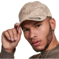 Casquette 6 panneaux camouflage discret, ton sur ton