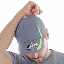 [PROMO] Casquette jogging 6 panneaux avec inserts en mesh contrastés