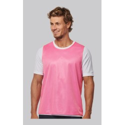 Chasuble adulte multisports réversible en maille ajourée, 90 g/m²