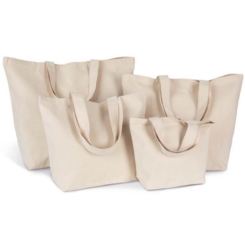 Sac shopping à soufflet disponible en différentes tailles, 310 g/m²