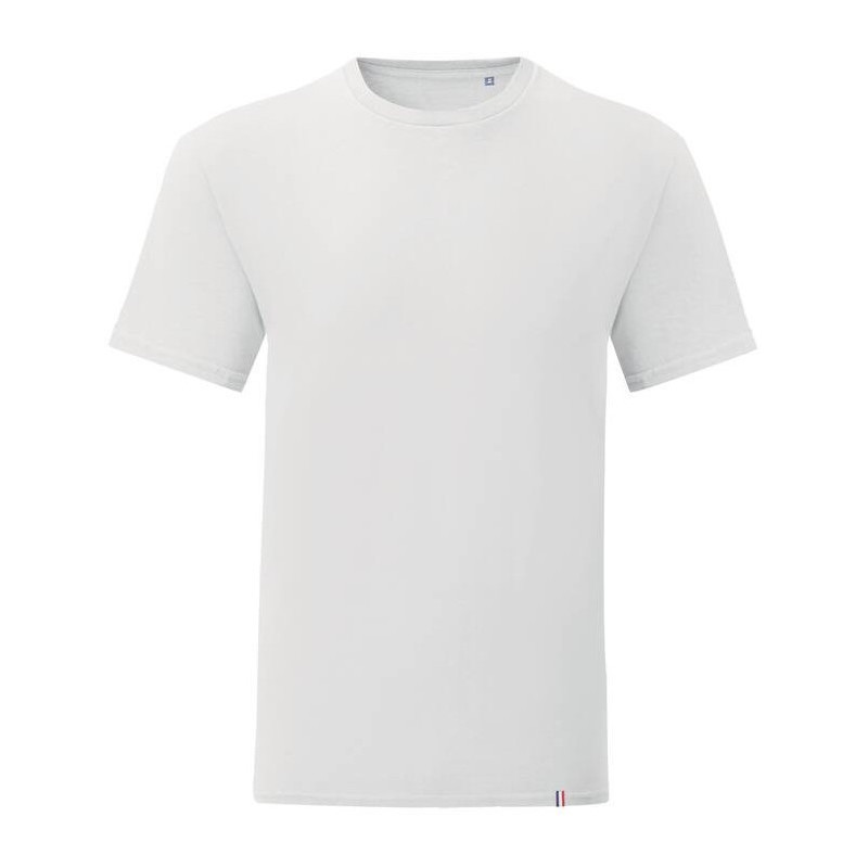 T-shirt coton épais BIO origine France garantie et NO LABEL, 190 g/m²