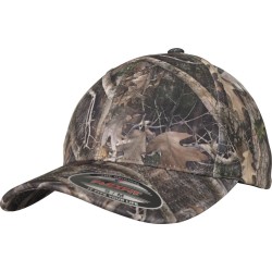 Casquette 6 panneaux camouflage avec branchage et feuilles