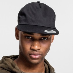 Casquette snapback 5 panneaux, visière souple