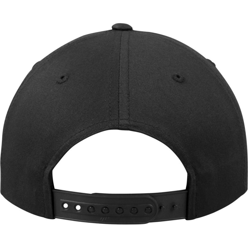 Casquette snapback 5 panneaux, visière souple