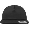 Casquette snapback 5 panneaux, visière souple