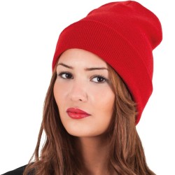 Bonnet long et épais en tricot super dense de haute qualité