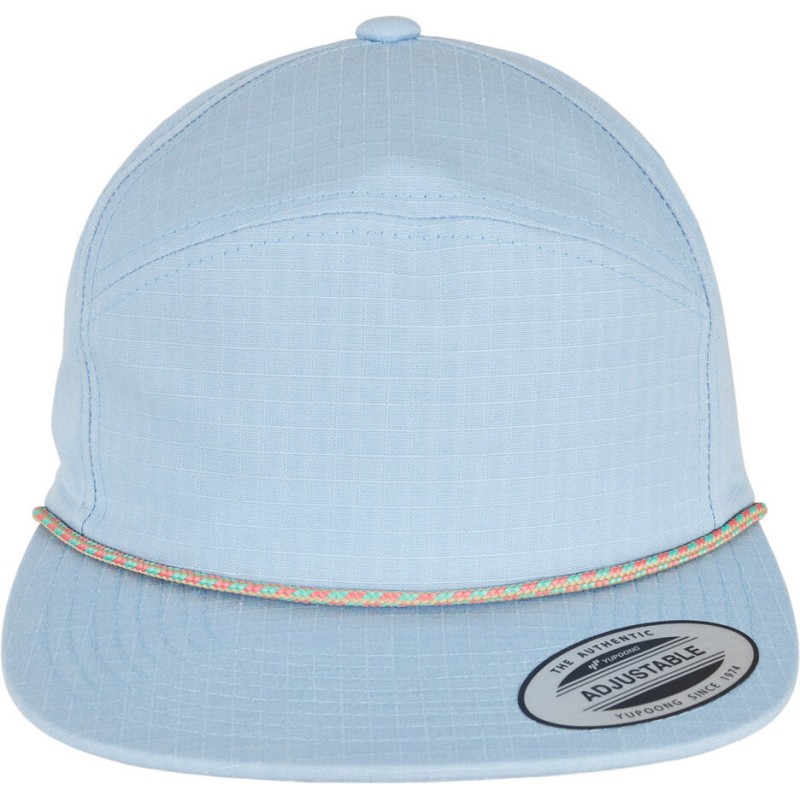 Casquette de jockey visière plate avec un ruban tressé